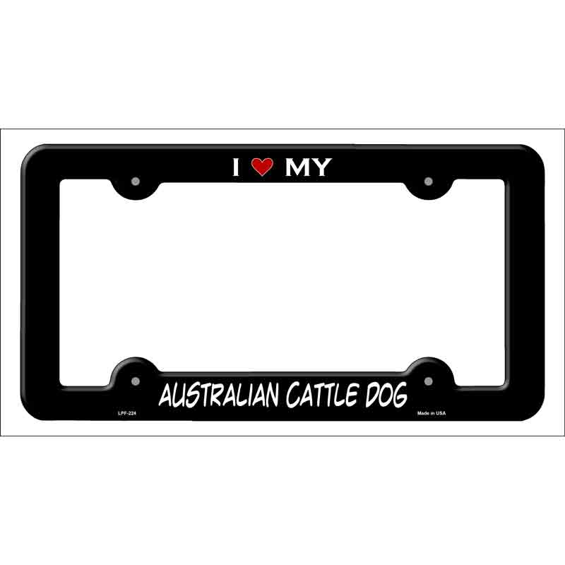 Australian Cattle Dog Novelty Metal License Plate Frame LPF-224