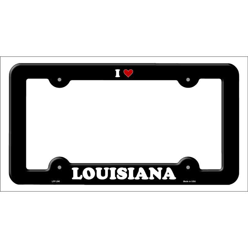 Love Louisiana Novelty Metal License Plate Frame LPF-295