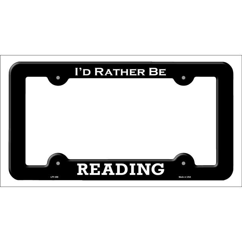 Reading Novelty Metal License Plate Frame LPF-086