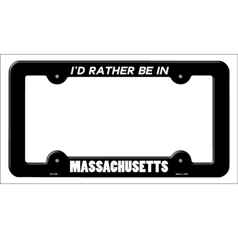 Be In Massachusetts Novelty Metal License Plate Frame LPF-348