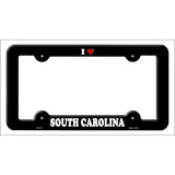Love South Carolina Novelty Metal License Plate Frame LPF-317