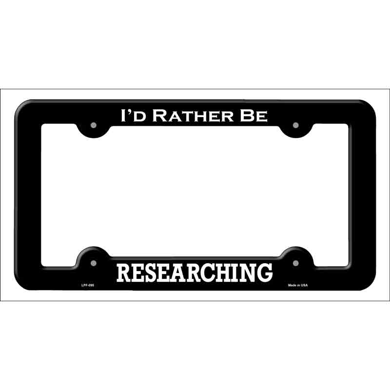 Researching Novelty Metal License Plate Frame LPF-095