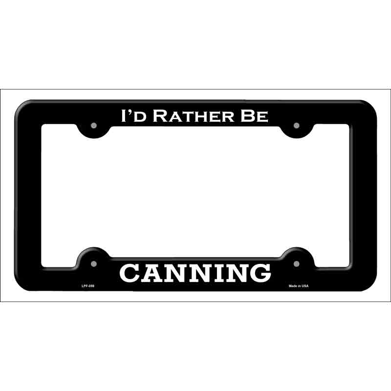 Canning Novelty Metal License Plate Frame LPF-059
