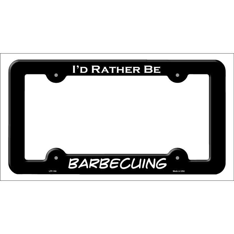 Barbecuing Novelty Metal License Plate Frame LPF-164