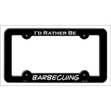 Barbecuing Novelty Metal License Plate Frame LPF-164