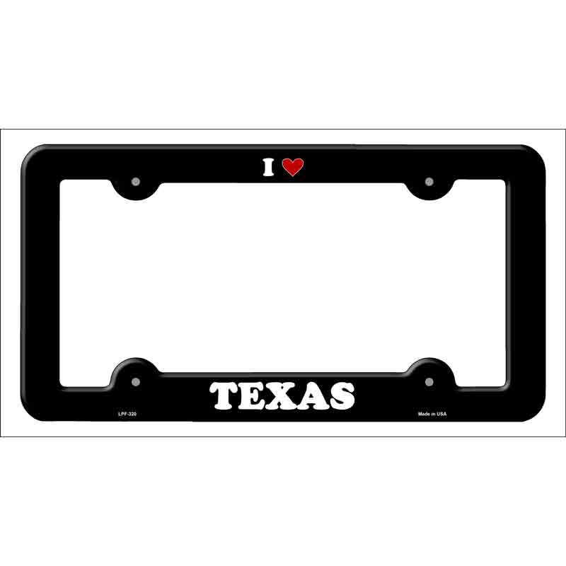 Love Texas Novelty Metal License Plate Frame LPF-320