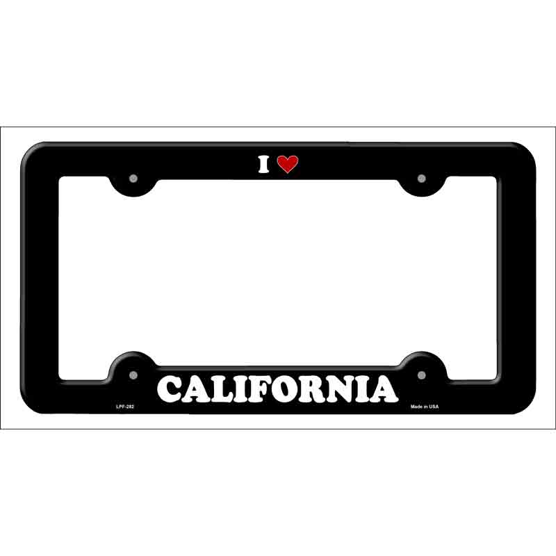 Love California Novelty Metal License Plate Frame LPF-282