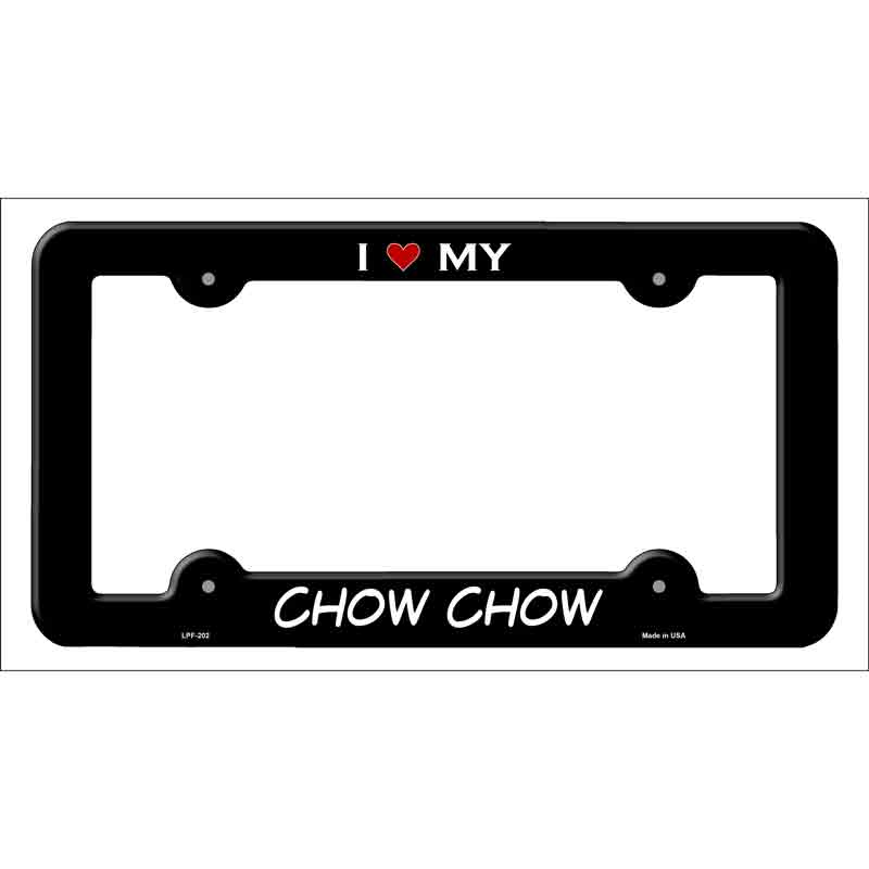 Chow Chow Novelty Metal License Plate Frame LPF-202