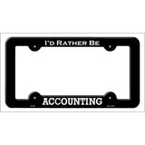 Accounting Novelty Metal License Plate Frame LPF-089