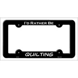 Quilting Novelty Metal License Plate Frame LPF-104