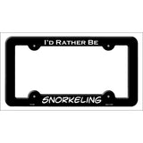 Snorkeling Novelty Metal License Plate Frame LPF-099