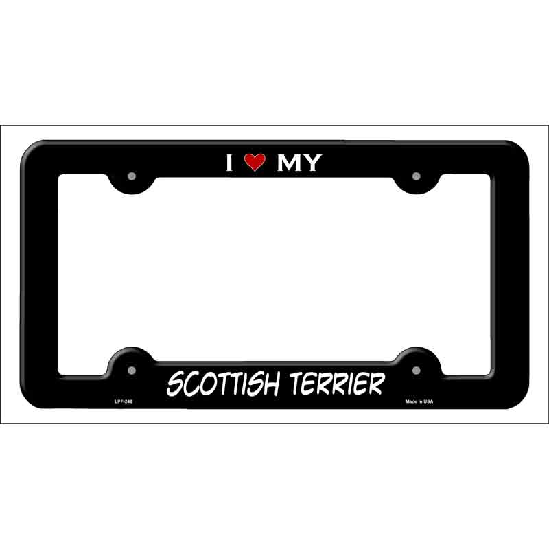 Scottish Terrier Novelty Metal License Plate Frame LPF-248