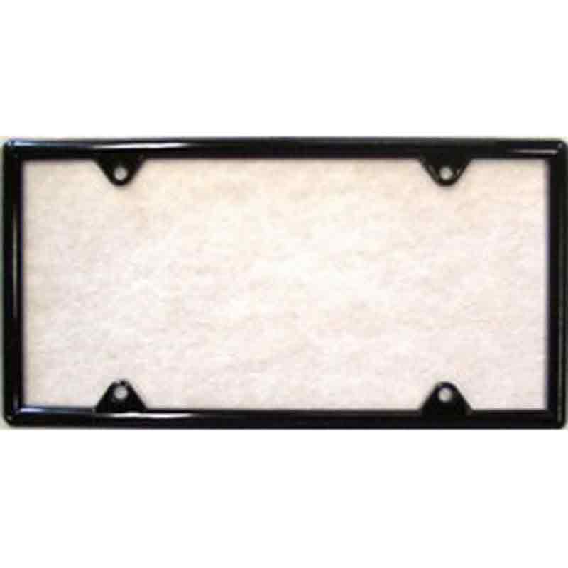 Classic Black Plastic License Plate Tag Frame LPF-001