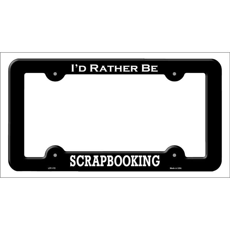 Scrapbooking Novelty Metal License Plate Frame LPF-172