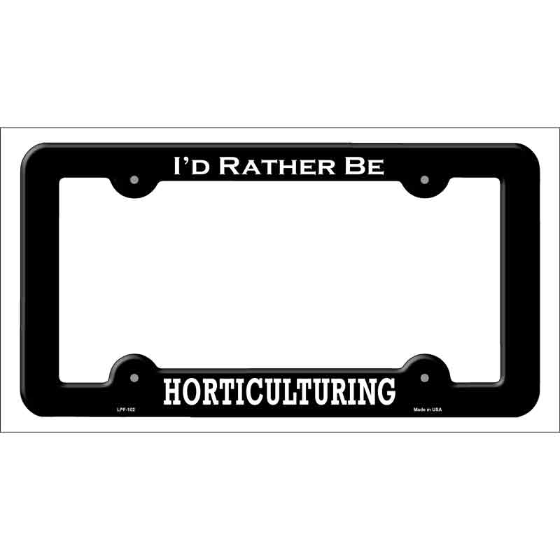 Horticulturing Novelty Metal License Plate Frame LPF-102