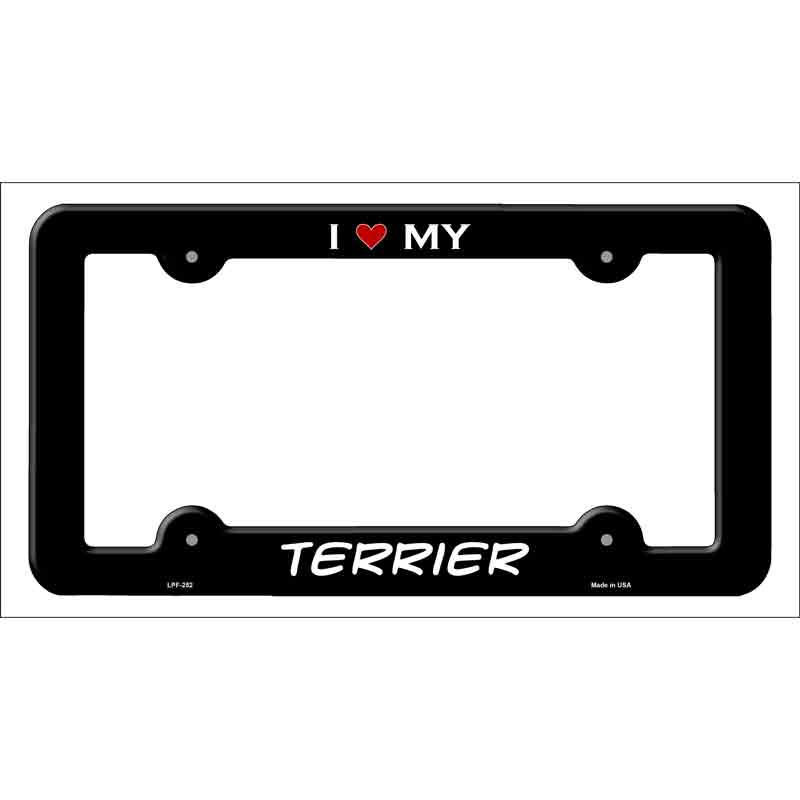 Terrier Novelty Metal License Plate Frame LPF-252