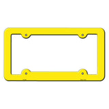Yellow Solid Novelty Metal License Plate Frame LPF-006