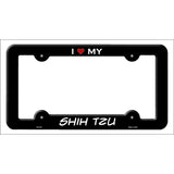 Shih Tzu Novelty Metal License Plate Frame LPF-221
