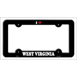 Love West Virginia Novelty Metal License Plate Frame LPF-325