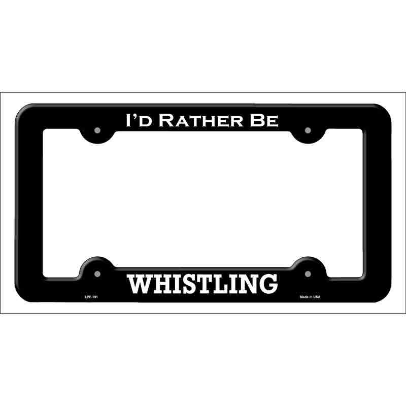 Whistling Novelty Metal License Plate Frame LPF-191
