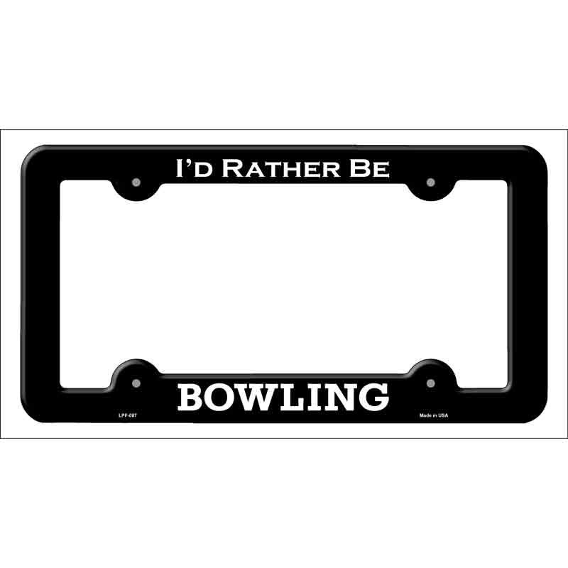 Bowling Novelty Metal License Plate Frame LPF-087