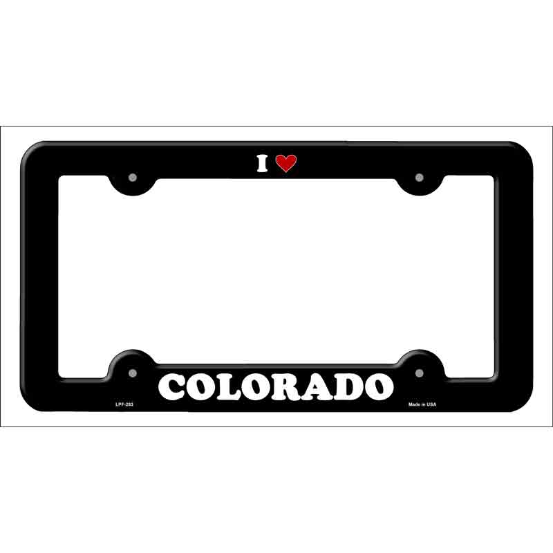 Love Colorado Novelty Metal License Plate Frame LPF-283