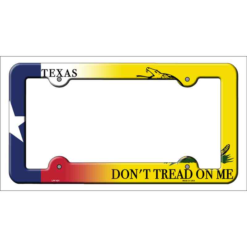 Texas|Dont Tread Novelty Metal License Plate Frame LPF-421