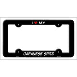 Japanese Spitz Novelty Metal License Plate Frame LPF-208