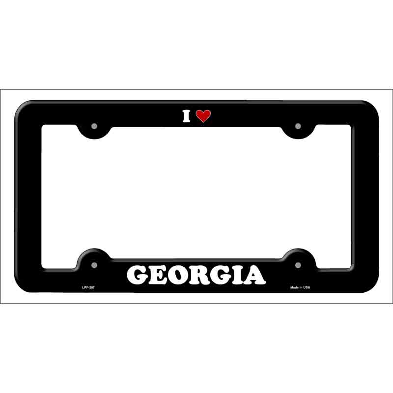 Love Georgia Novelty Metal License Plate Frame LPF-287
