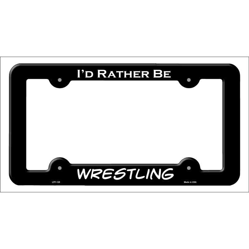 Wrestling Novelty Metal License Plate Frame LPF-125