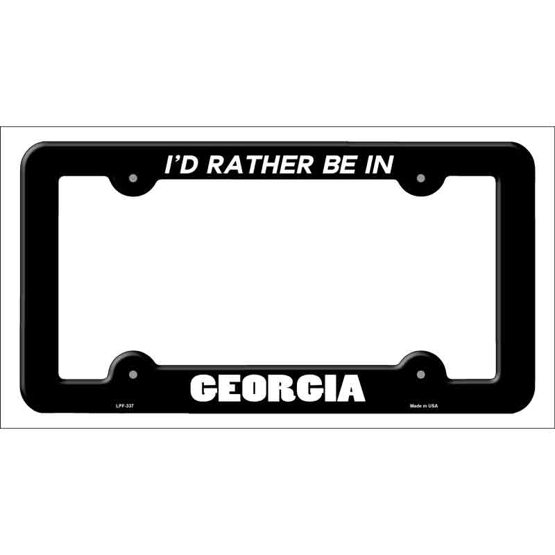 Be In Georgia Novelty Metal License Plate Frame LPF-337