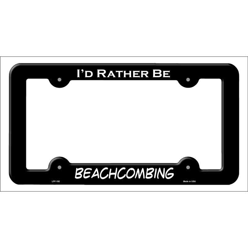 BeachCombing Novelty Metal License Plate Frame LPF-192
