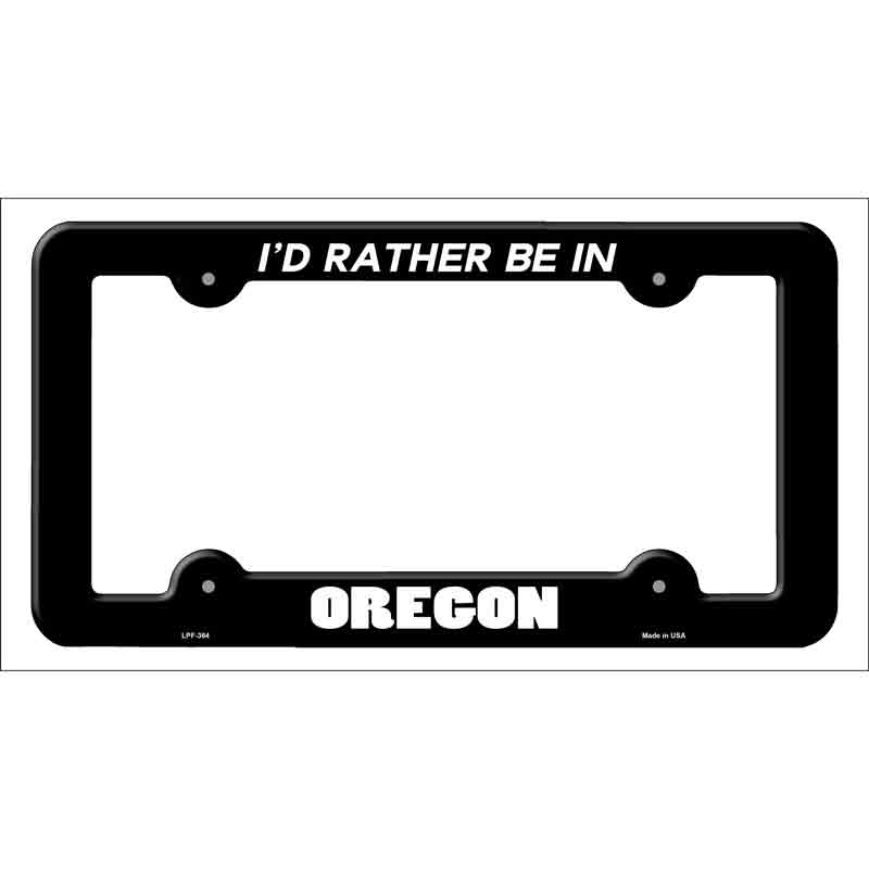 Be In Oregon Novelty Metal License Plate Frame LPF-364