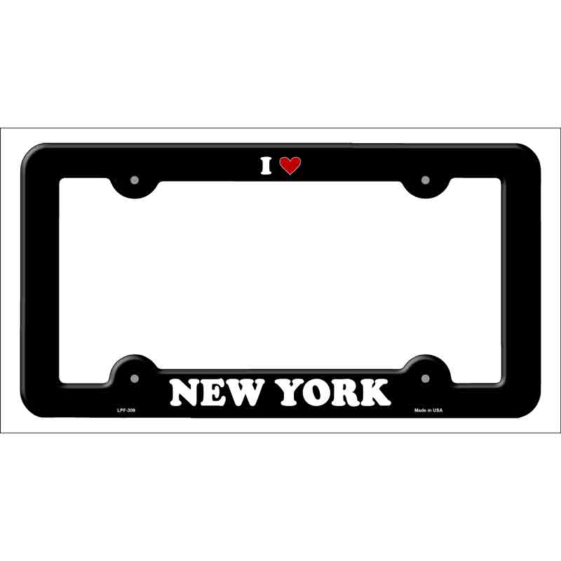 Love New York Novelty Metal License Plate Frame LPF-309