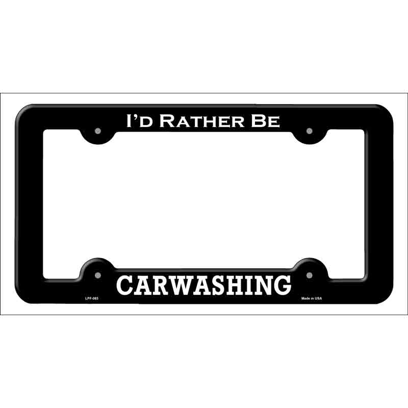 Carwashing Novelty Metal License Plate Frame LPF-063