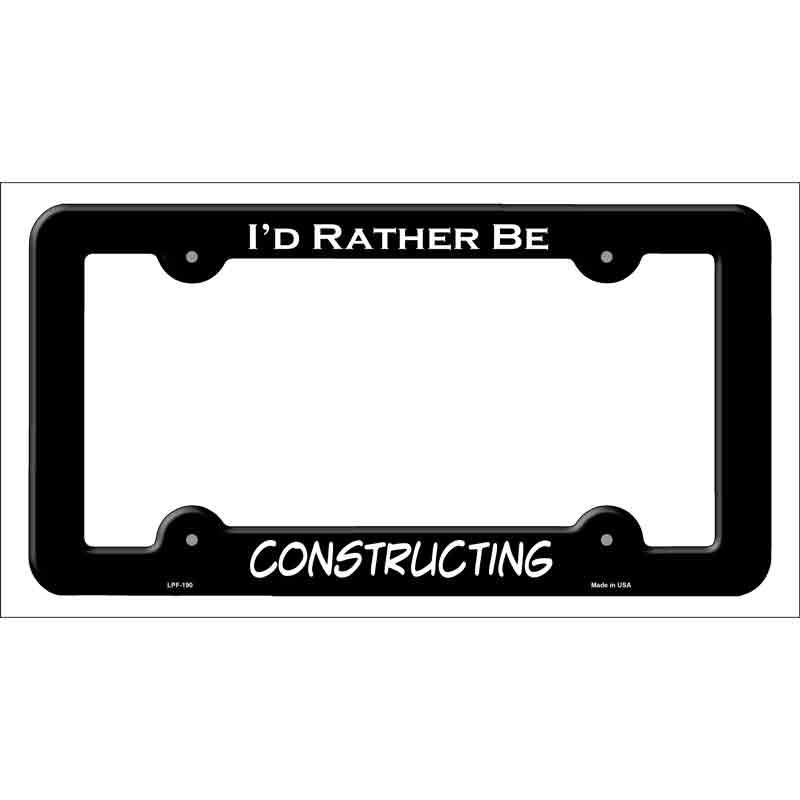 Constructing Novelty Metal License Plate Frame LPF-190