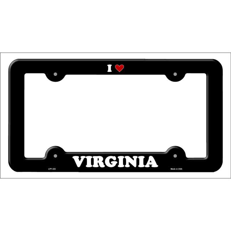 Love Virginia Novelty Metal License Plate Frame LPF-323