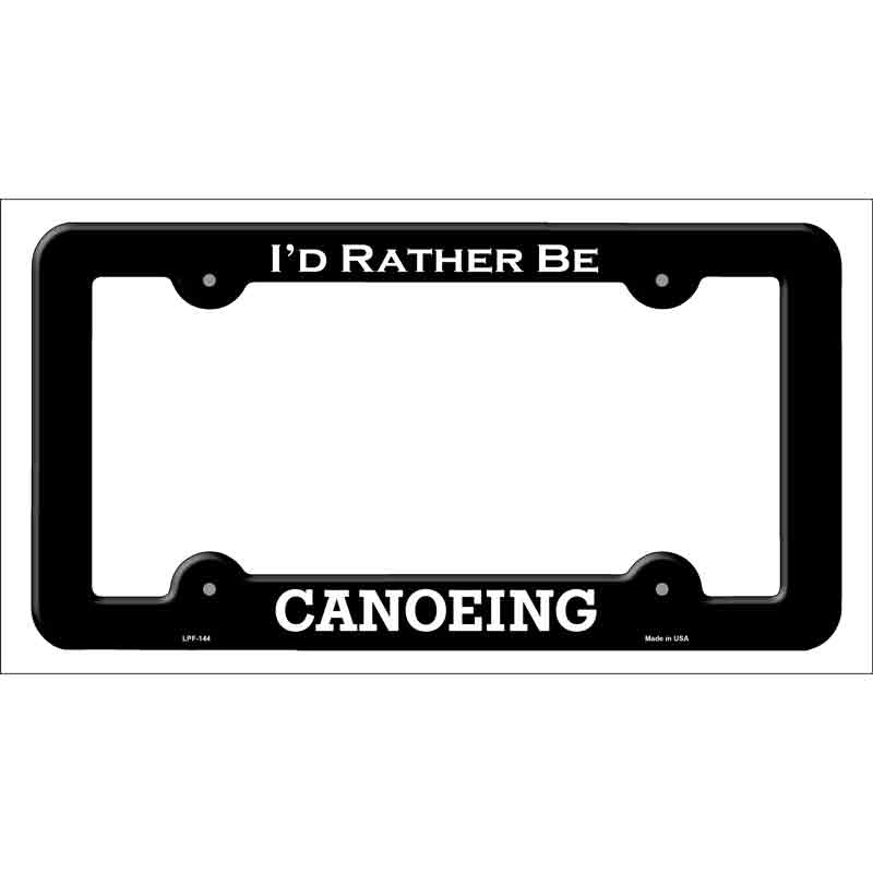 Canoeing Novelty Metal License Plate Frame LPF-144