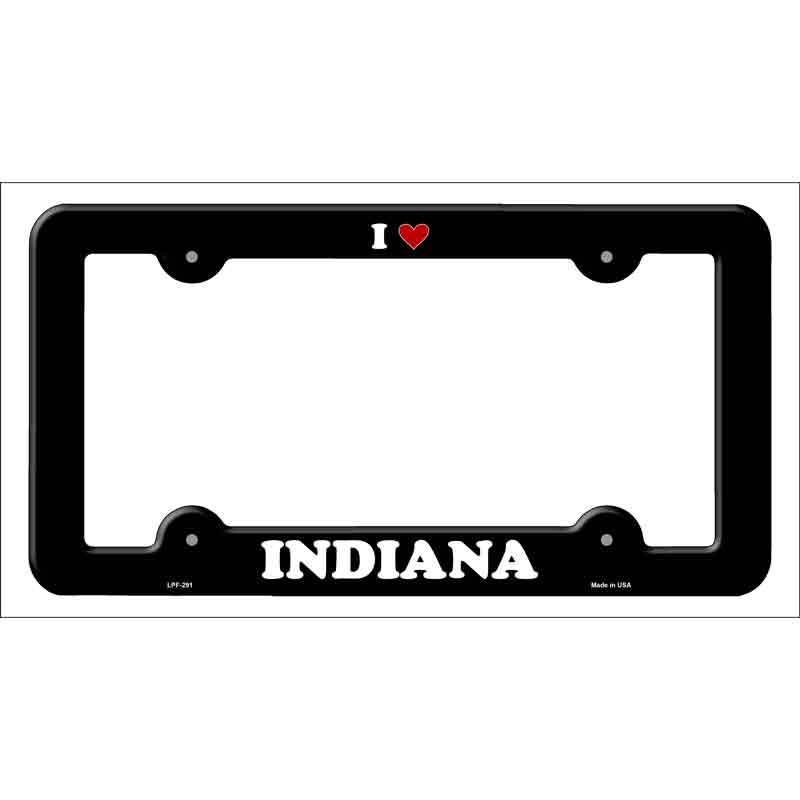 Love Indiana Novelty Metal License Plate Frame LPF-291