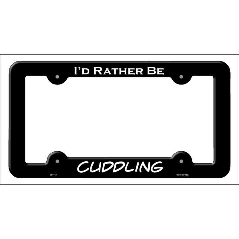 Cuddling Novelty Metal License Plate Frame LPF-121
