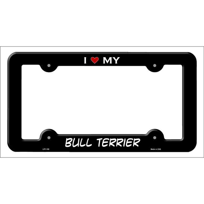 Bull Terrier Novelty Metal License Plate Frame LPF-199