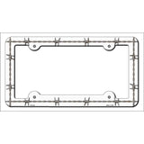 Barbed Wire Novelty Metal License Plate Frame LPF-018