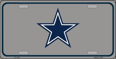 Dallas Cowboys Star Novelty Metal License Plate