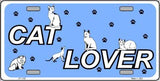 Cat Lover Metal Novelty License Plate