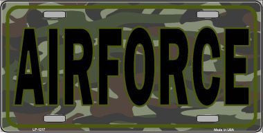 Air Force Metal Novelty License Plate