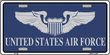 United States Air Force Metal Novelty License Plate