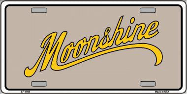 Moonshine Novelty Metal License Plate