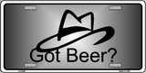 Got Beer Novelty Metal License Plate