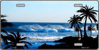 Ocean Wave Novelty Metal License Plate