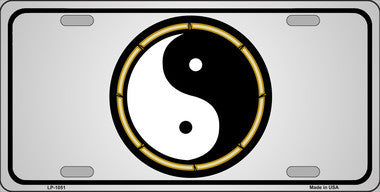 Yin and Yang Metal Novelty License Plate
